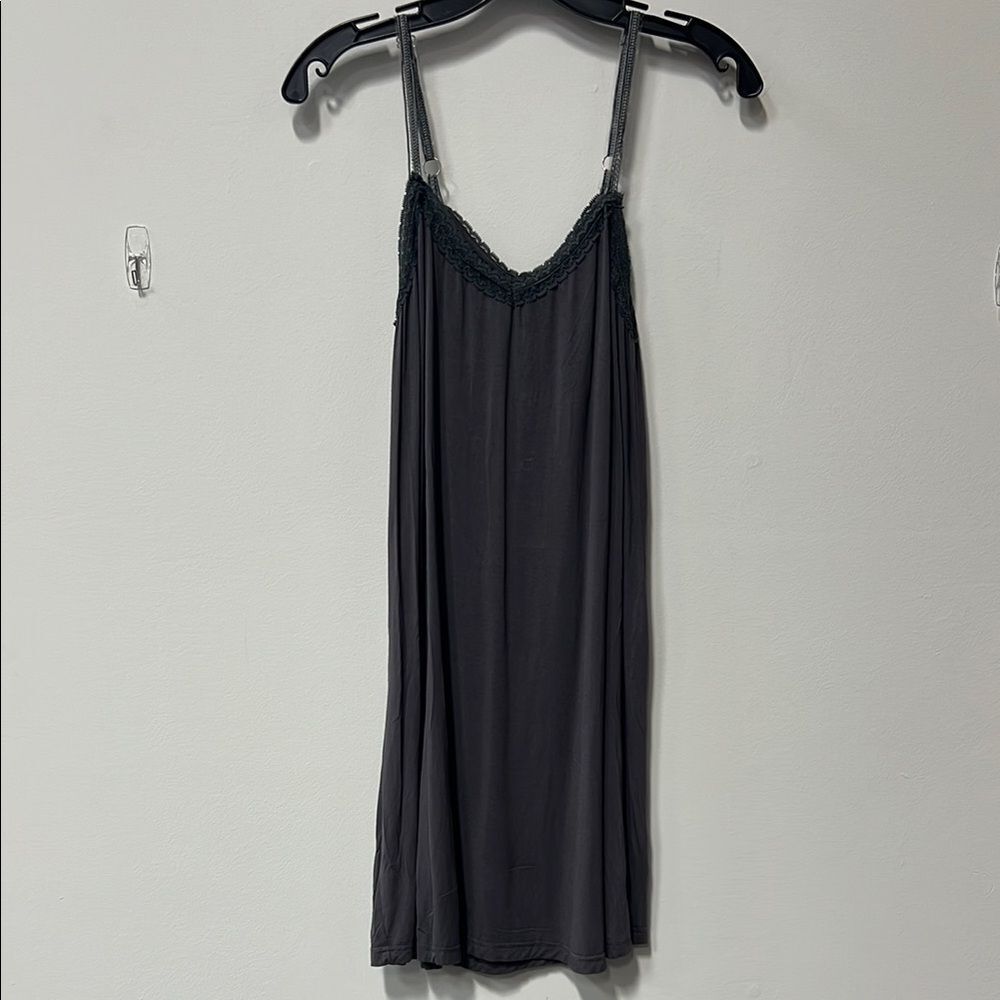 POL Grey Nighty Slip Nightgown Spaghetti Strap - Small 👠